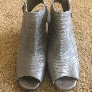 Paul Green Cayenne Leather Peep Toe Sandal